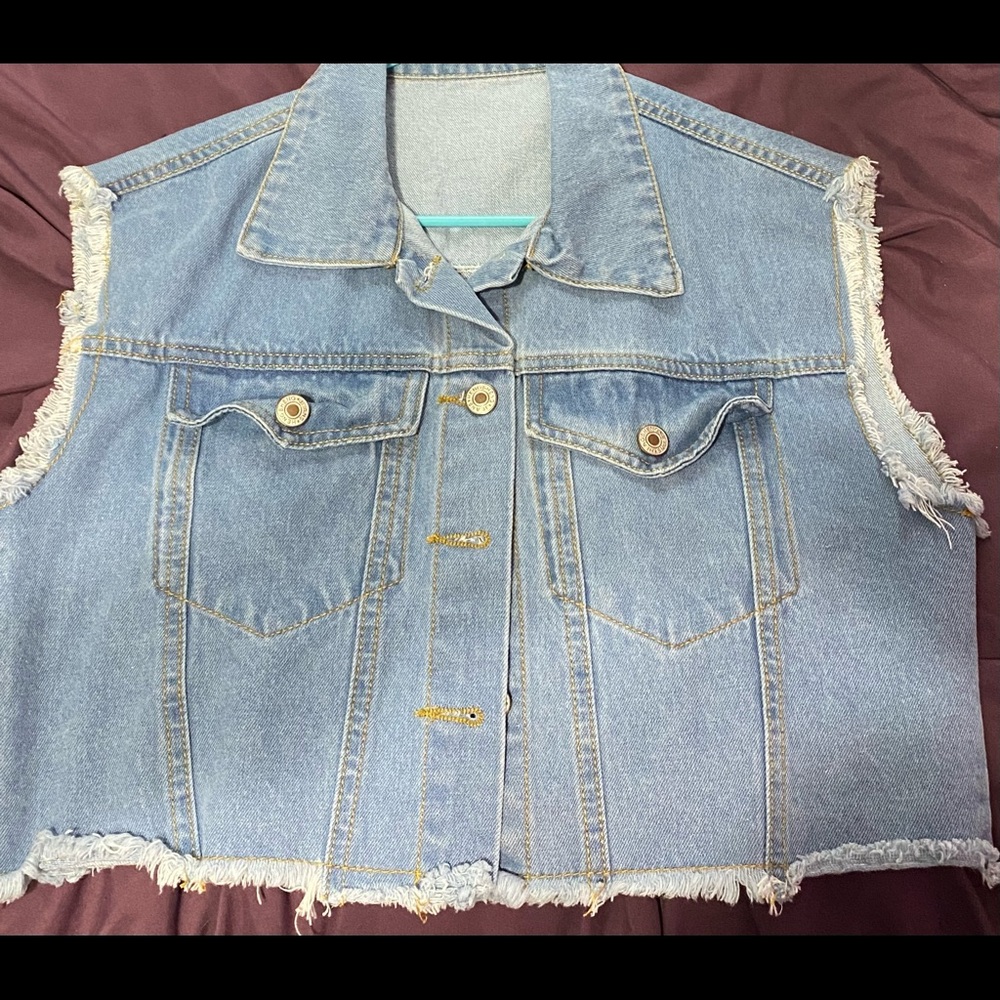 Sleeveless Denim Jacket